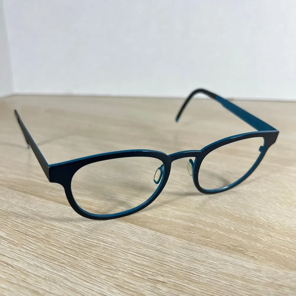Orgreen Oldman 477 Eyeglasses Blue Titanium Frames Only 49-21-147 Japan